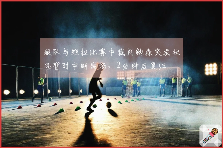 狼队与维拉比赛中裁判鲍森突发状况暂时中断离场，2分钟后复归